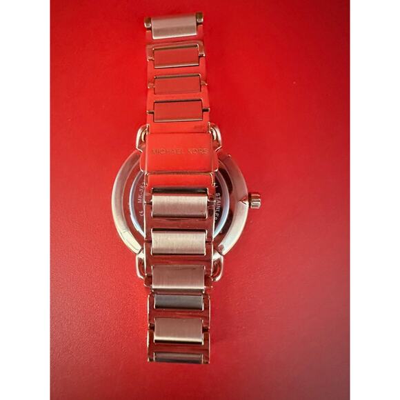 Michael Kors Portia Rose Gold MK-3826 Pave Crystal Watch & Bracelet - New Bat main image 8